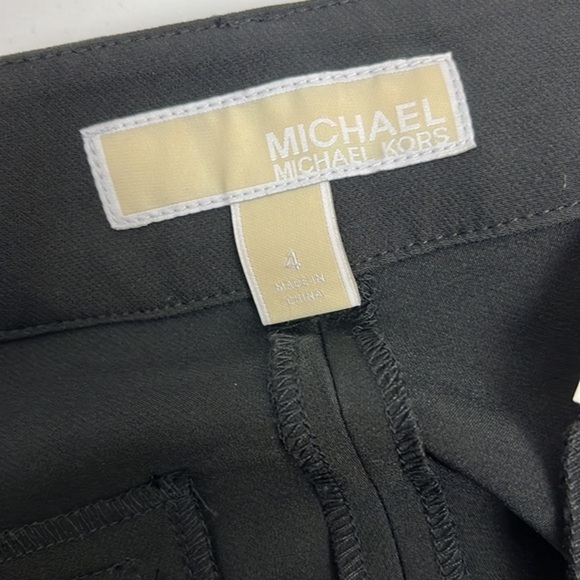 Michael Kors Black Trouser Belted Career Pants Size 4 - Picture 10 of 11